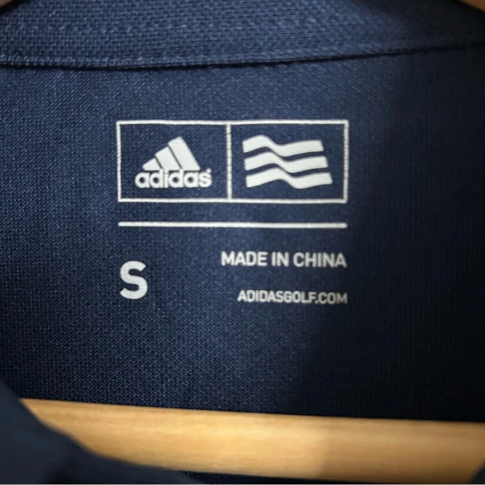 Adidas Navy Blue Oxford Golf Polo, Size S‎